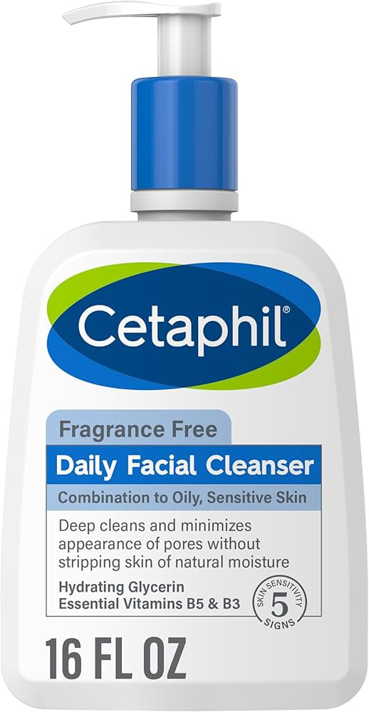Cetaphil Face Wash, Daily Facial Cleanser for Sensitive, Combination to Oily Skin, NEW 16 oz, Fra... | Amazon (US)