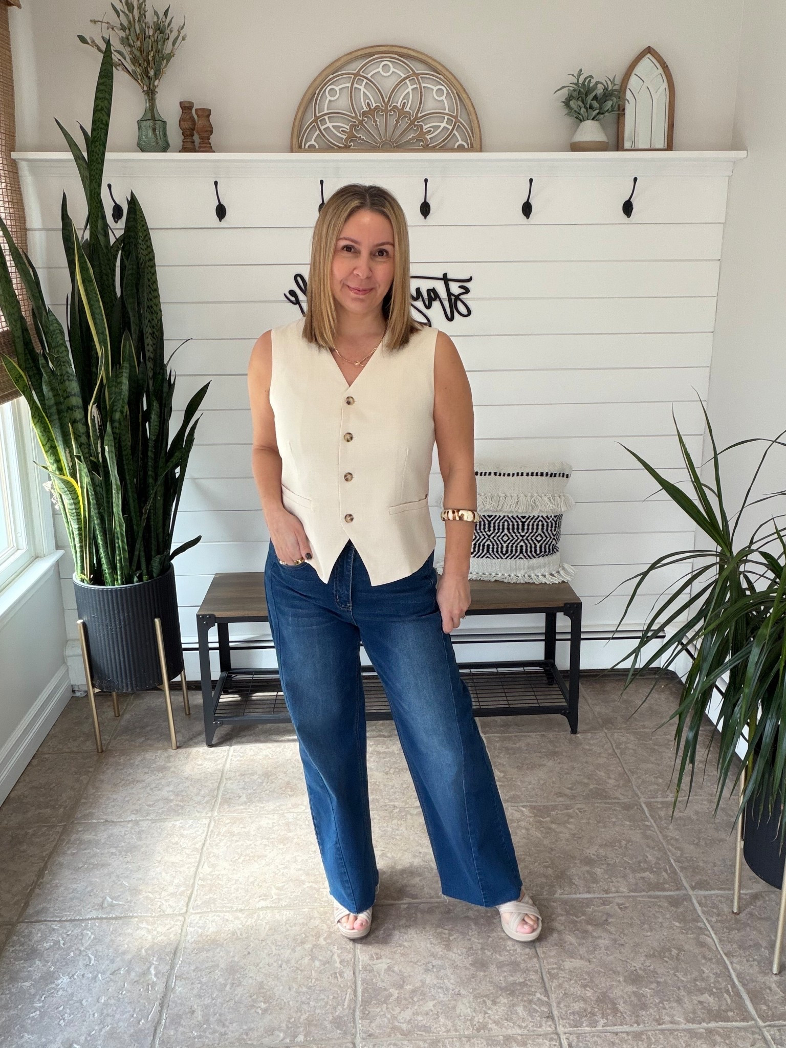 Spring outfits 2026 cute for work or play! I'm wearing a medium in the spring suit set, a size 8 in the jeans. I would def add a tank under the black sweater idk what I was thinking
Work outfits, Easter outfit
#LTKMidsize
#LTKWorkwear
#LTKOver40

#LTKPetite #LTKootd #LTKSaleAlert
