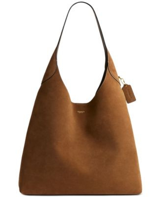 COACH Suede Brooklyn Extra-Large Shoulder Bag 39 - Macy's | Macy's