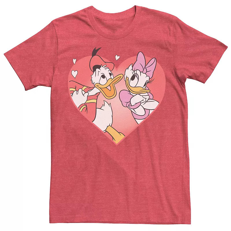 Disney's Donald Duck & Daisy Duck Men's Valentines Day Graphic Tee, Size: XXL, Red Grey | Kohl's