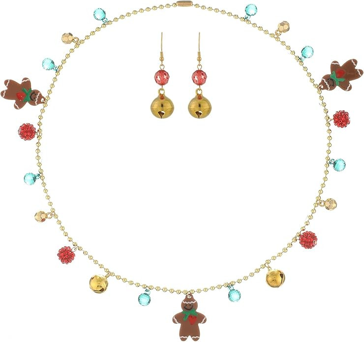 Madison Tyler Christmas Jewelry Sets for Women | Christmas Gingerbread Man Snowman Bow Santa Clau... | Amazon (US)