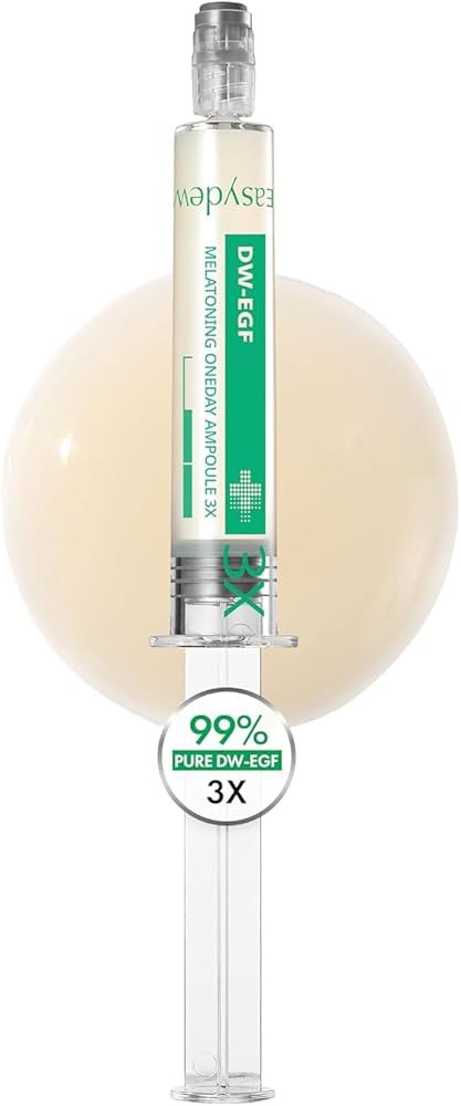 Easydew DW-EGF Melatoning Ampoule 3X - Hydrating Dark Spot Serum with Niacinamide & Glutathione f... | Amazon (US)