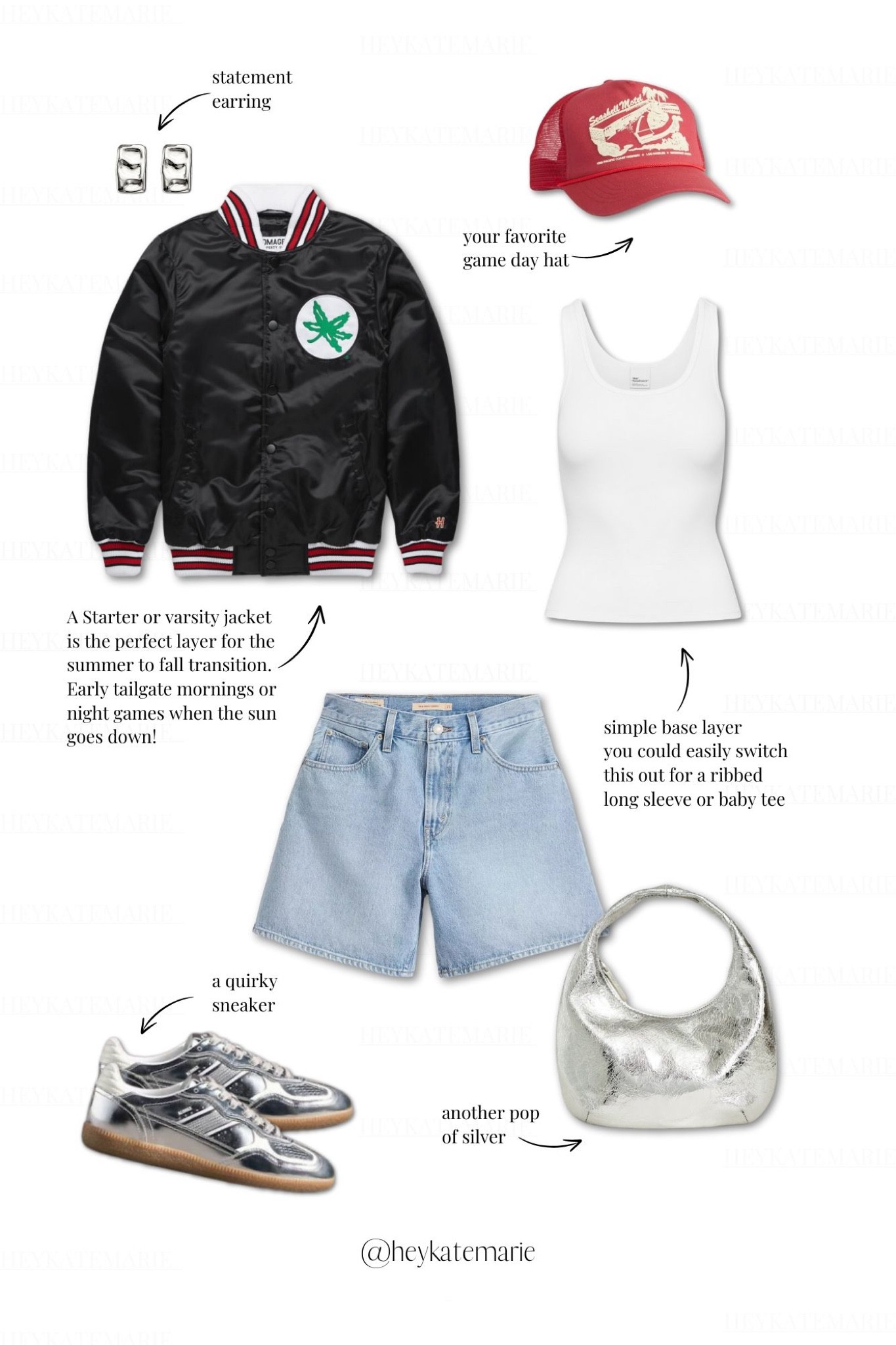 WHAT ARE YOU WEARING? Game Day Edition - Levi’s shorts with a varsity starter jacket and silver tennis shoes #gamedayoutfit #gamedayfit #gamedaystyle #tailgateoutfit

 

#LTKFindsUnder100 #LTKBacktoSchool #LTKShoeCrush #LTKFindsUnder100 #LTKFindsUnder50 #LTKBacktoSchool #LTKFindsUnder50 #LTKBacktoSchool #LTKActive #LTKFindsUnder100 #LTKStyleTip #LTKSeasonal