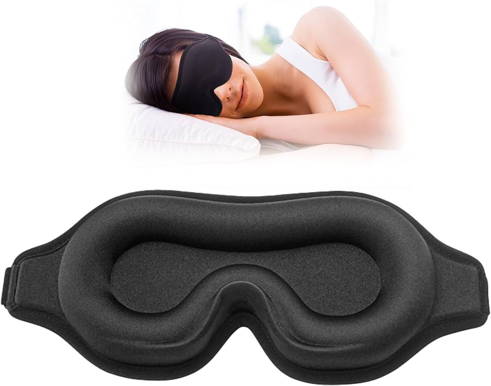 Sleep Eye Mask for Men Women, Lash Extensions 3D Sleeping Mask, Travel Blackout Night Blindfold E... | Amazon (US)