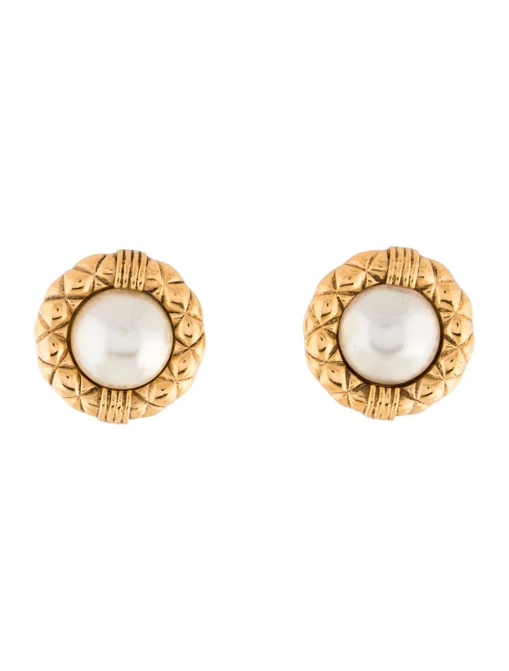 Vintage Faux Pearl Clip-On Earrings | The RealReal