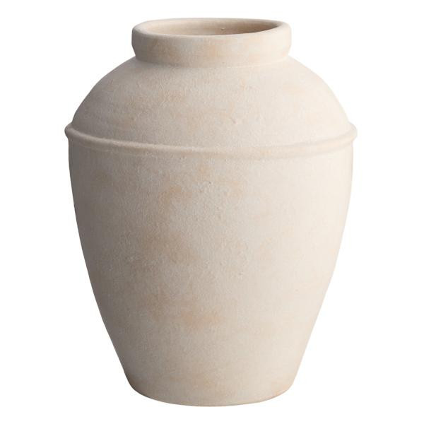 Neutral Terracotta Clay Vase, 12", sold by At Home | At Home
