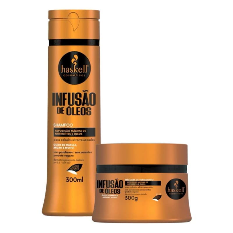 Kit Haskell Infusão de Óleos Shampoo 300ml, Máscara 300g | Beleza Na Web (BR)
