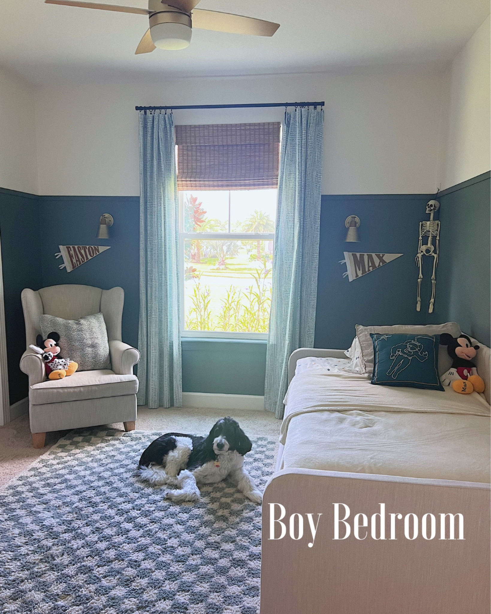 Sharing some of the sources for our boys bedroom.  They share this space and this trundle is just what we need to maximize a small room.  

Paint:  White is Snowbound by SW  and the blue is Slate Tile bu SW 

Boy room, boy bedroom, outer space, kid bedroom, trundle bed, wayfair, Amazon, pottery barn kids, west elm, Etsy, 

#LTKHome #LTKFamily #LTKKids