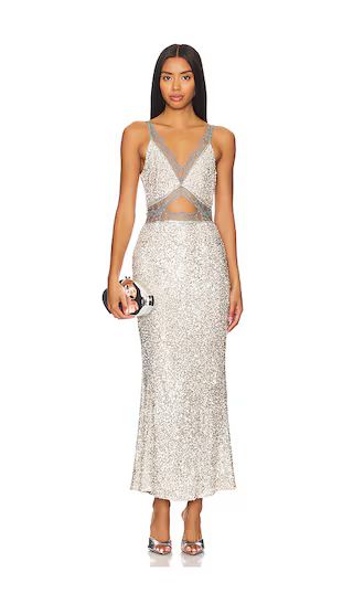 Mimi Dress in Silver | Revolve Clothing (Global)