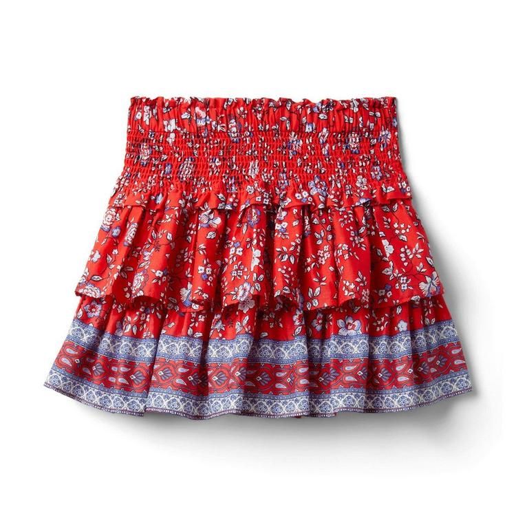 Floral Smocked Tiered Skirt | Janie and Jack