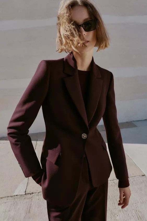 TAILORED BLAZER WITH SHOULDER PADS | Zara US