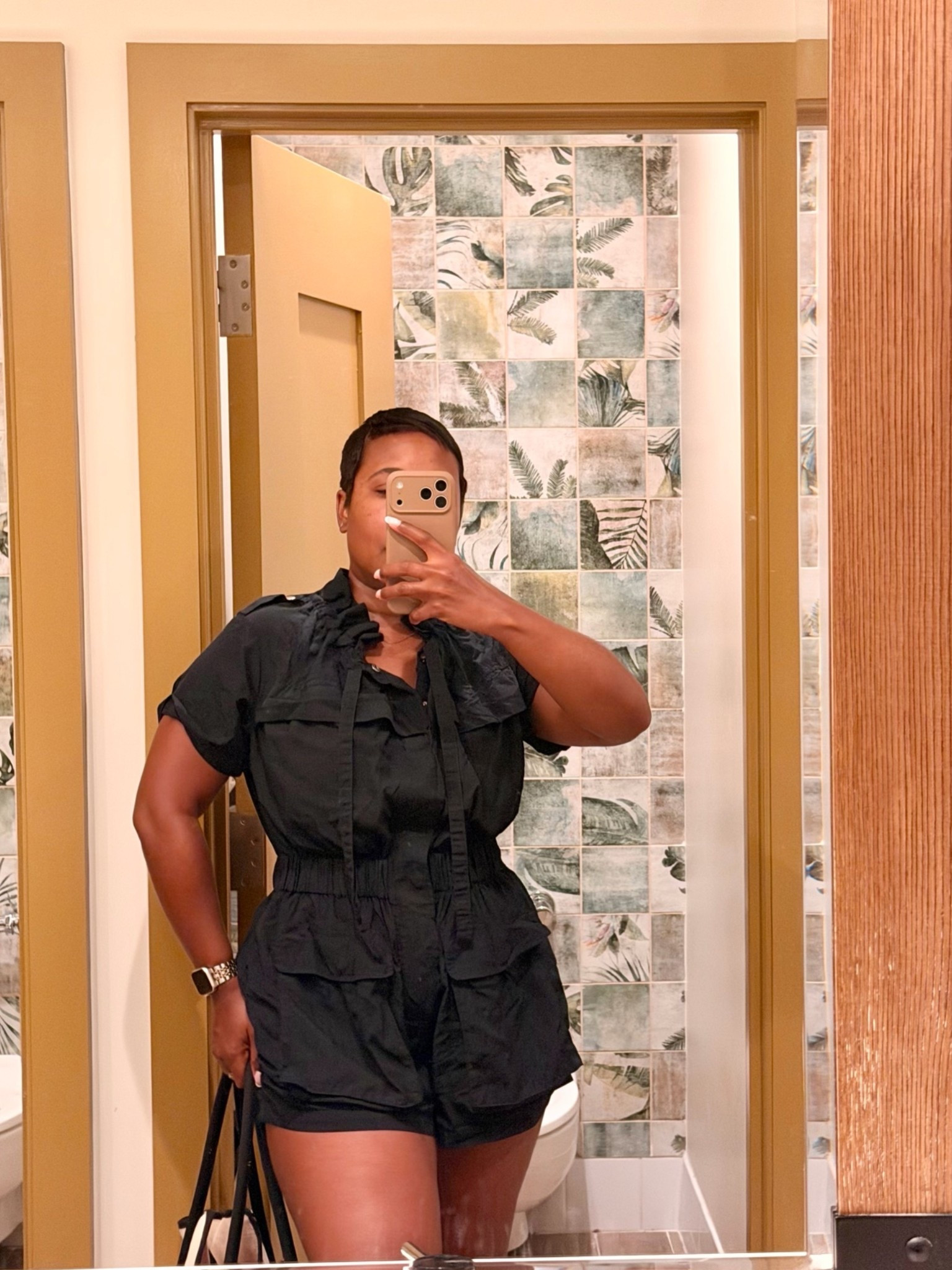 Every day casual romper from Target I’m wearing a size M
