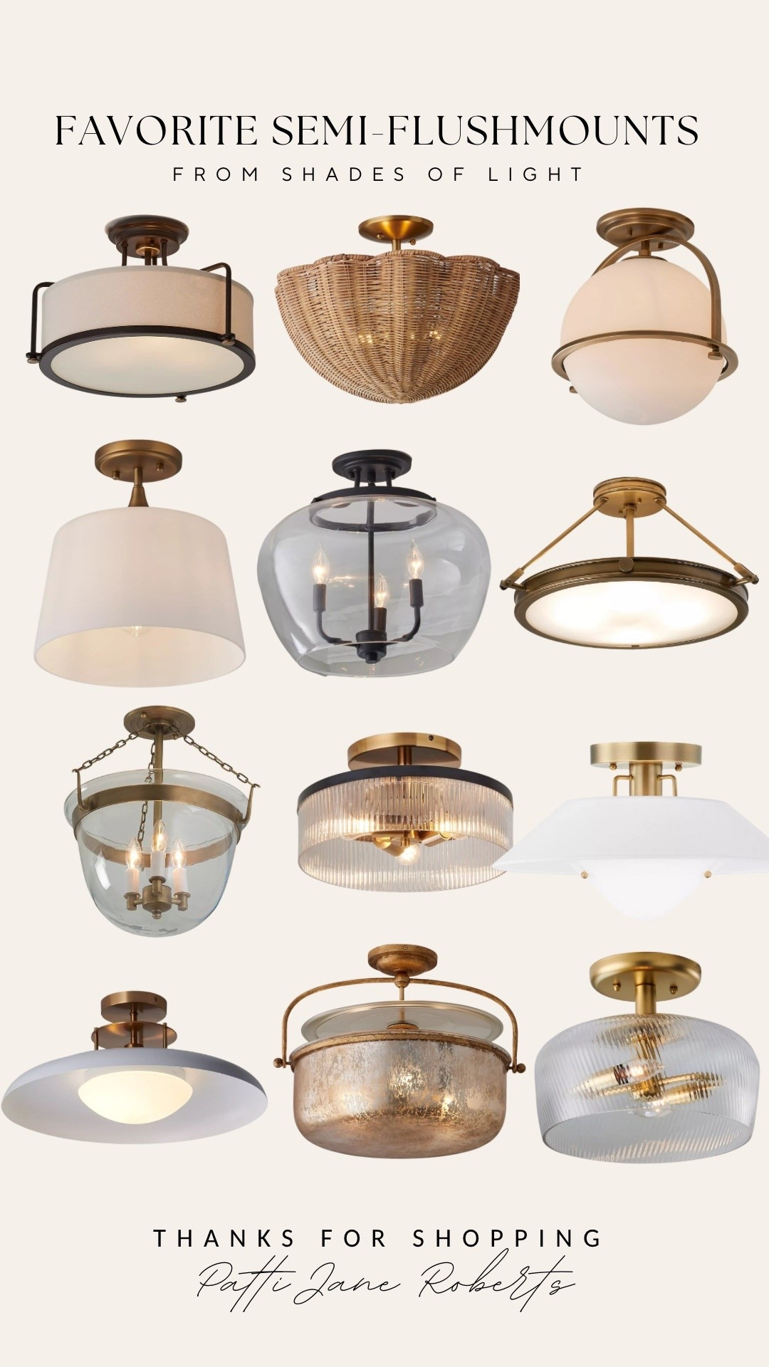 My favorite semi-flushmount lights from Shade of Light

#LTKHome