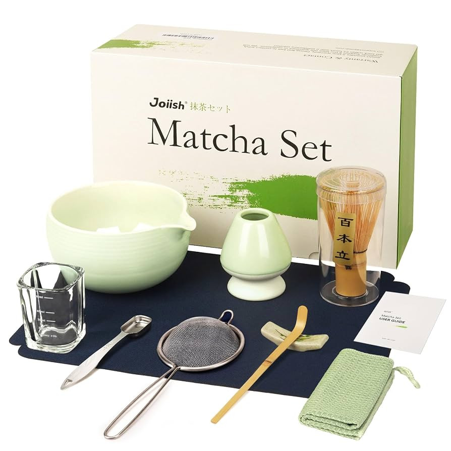 10-Pcs Matcha Kit Set, Whisk and Bowl with Spout & Measuring Spoon, Japanese Ceremony Matcha Tea ... | Amazon (US)