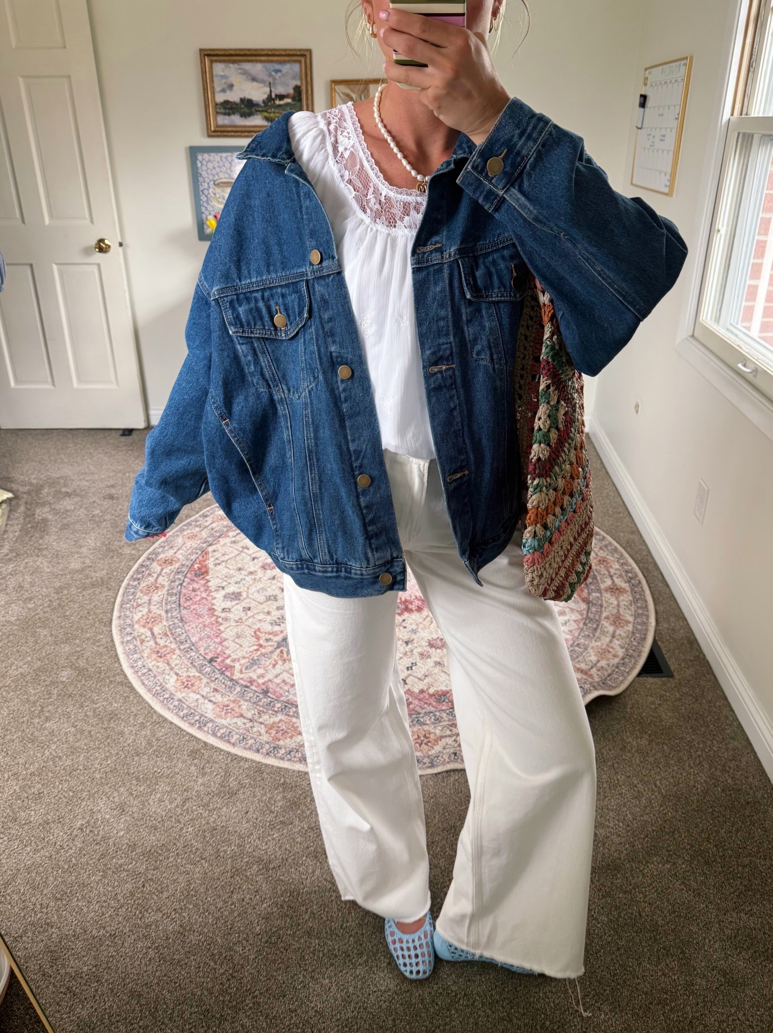 Out to dinner last night! Small in both tops & 25L in the jeans 🫐

#LTKootd