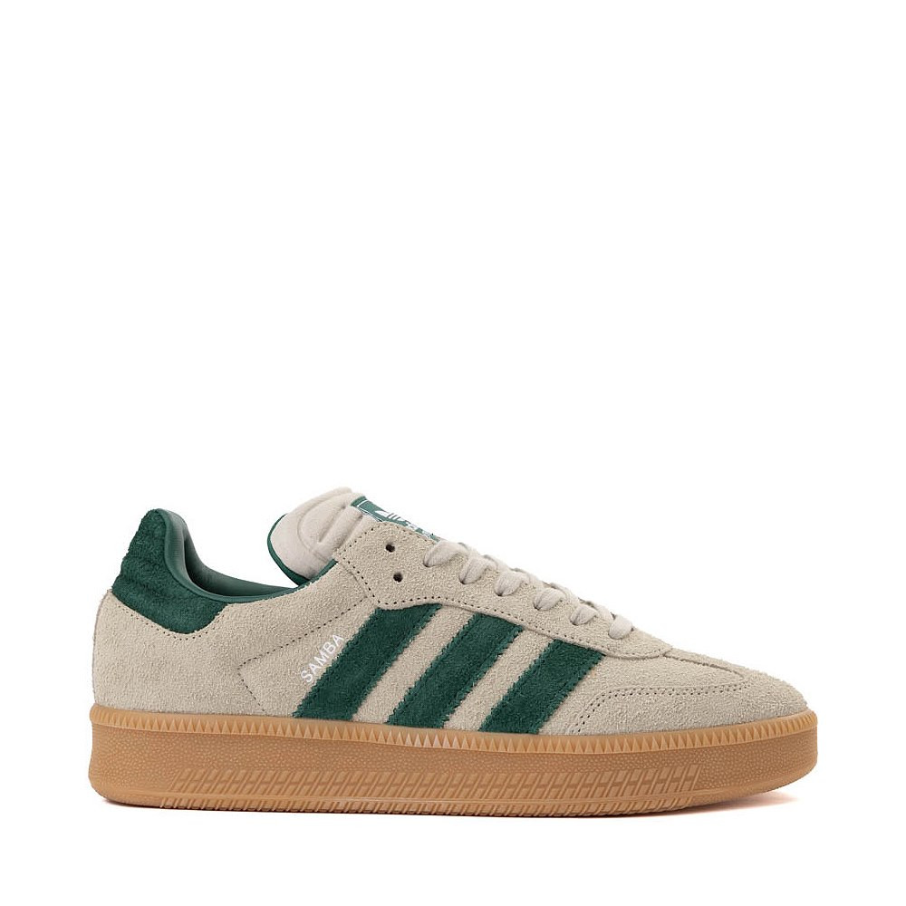 adidas Samba XLG Athletic Shoe - Putty Grey / Collegiate Green / Gum | Journeys
