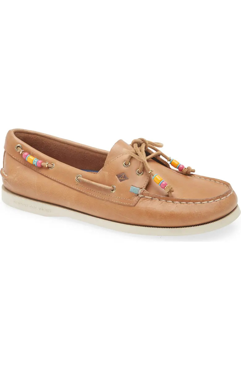 Sperry Authentic Original 2-Eye Beaded Boat Shoe (Women) | Nordstrom | Nordstrom