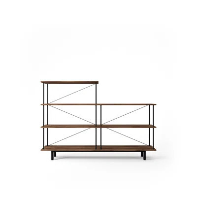 Seiton 49.5" H x 71.5" W Steel Standard Bookcase | Wayfair North America