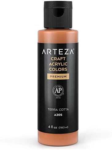 Arteza Craft Acrylic Paint, A205 Terra Cotta, 4fl oz (118 ml) Bottle, Water-Based, Blendable, Mat... | Amazon (US)
