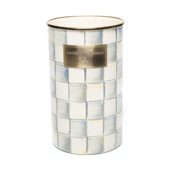 MacKenzie-Childs Sterling Check Utensil Holder | MacKenzie-Childs