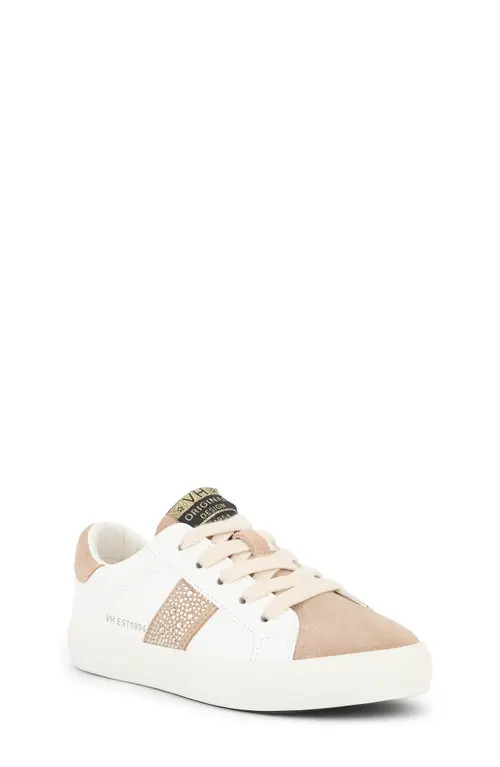 Vintage Havana Kids' Beauty Sneaker in White/Blush Rhinestone at Nordstrom, Size 10 M | Nordstrom