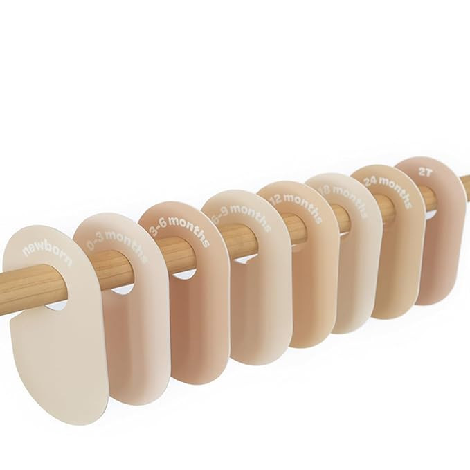 3 Sprouts Baby Closet Dividers 8-Piece Set Newborn to 2T - Double-Sided Organizer for Nursery Clo... | Amazon (US)