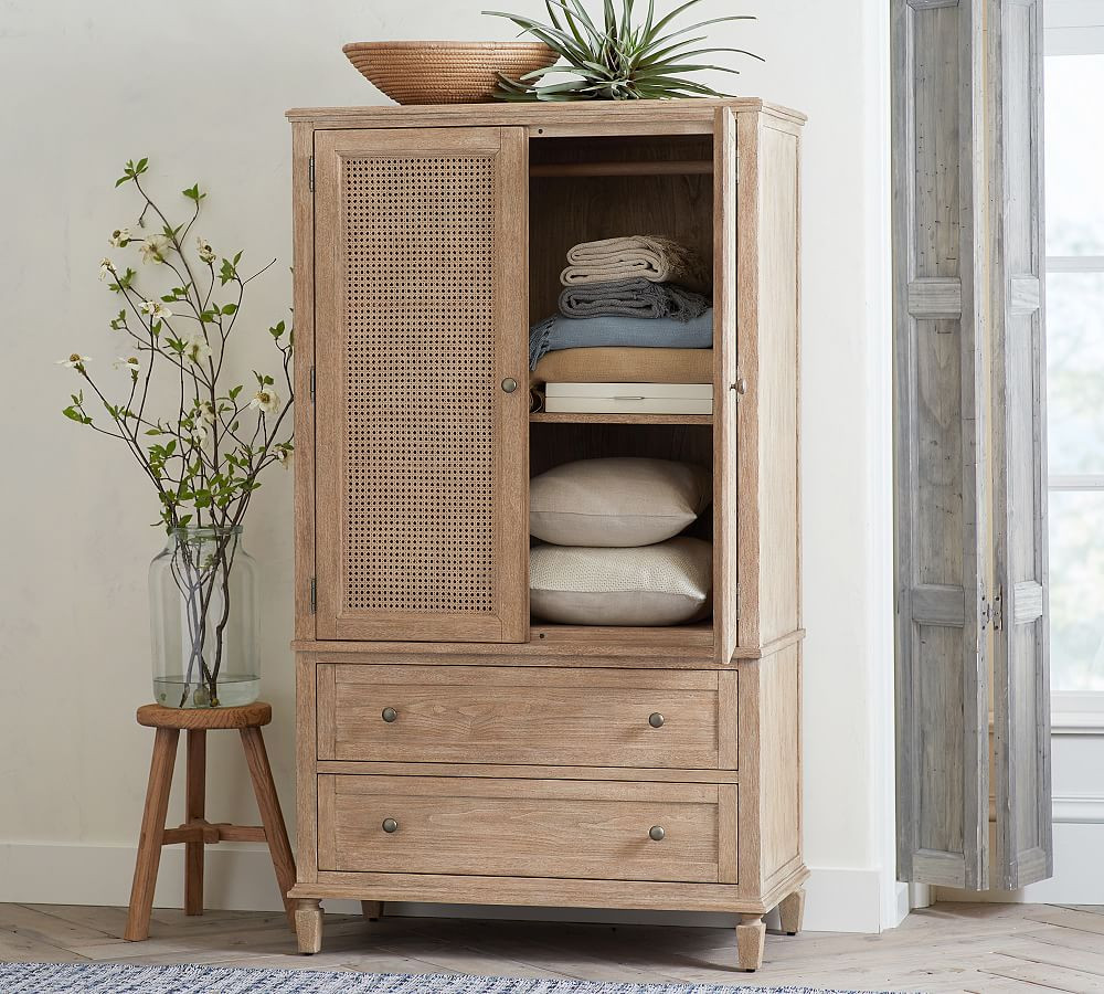 Sausalito Cane Armoire | Pottery Barn (US)