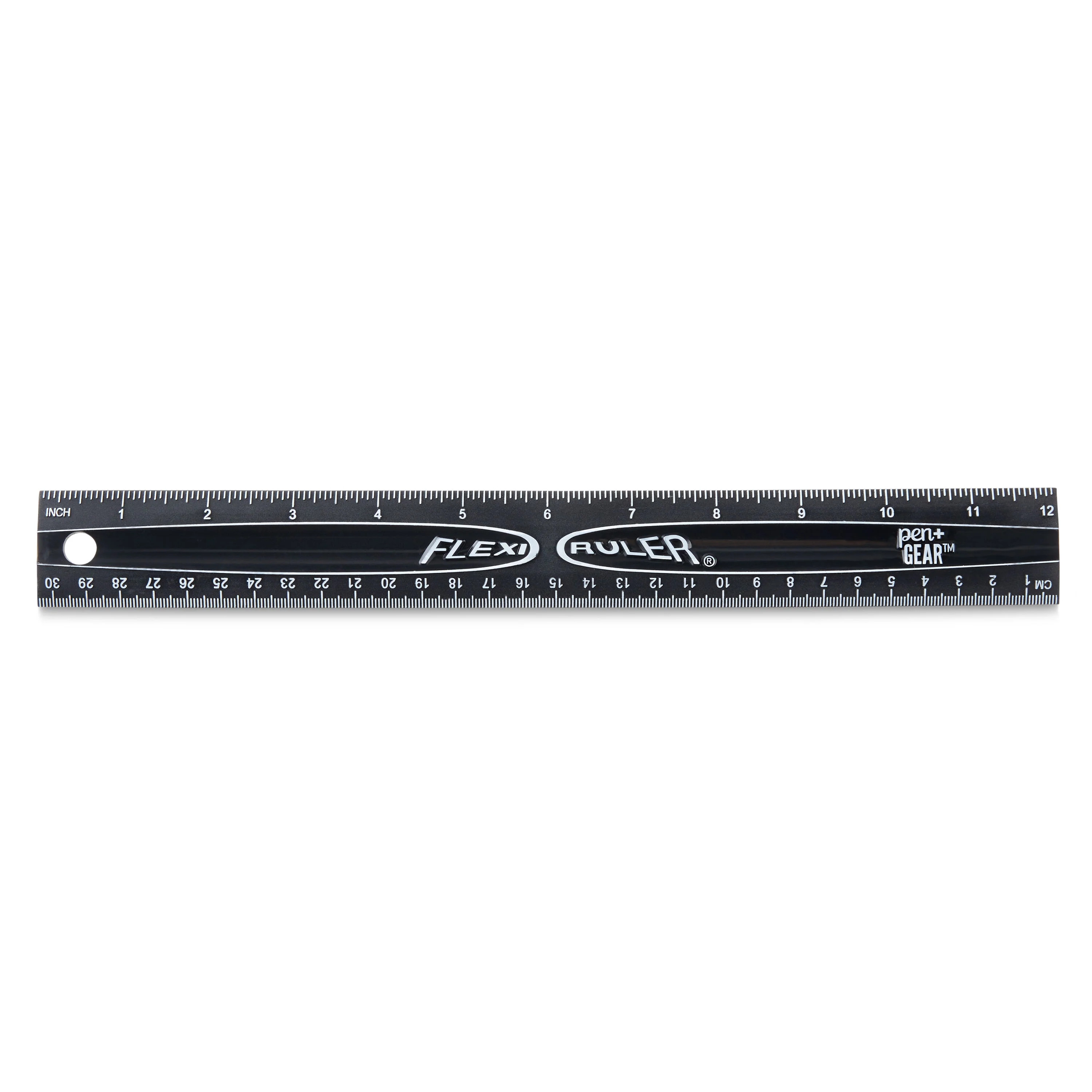 Pen + Gear Flexible Plastic 12" Metric Ruler, Black | Walmart (US)