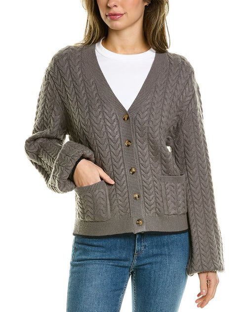 Favorite Daughter Cable Wool-Blend Cardigan | Shop Premium Outlets