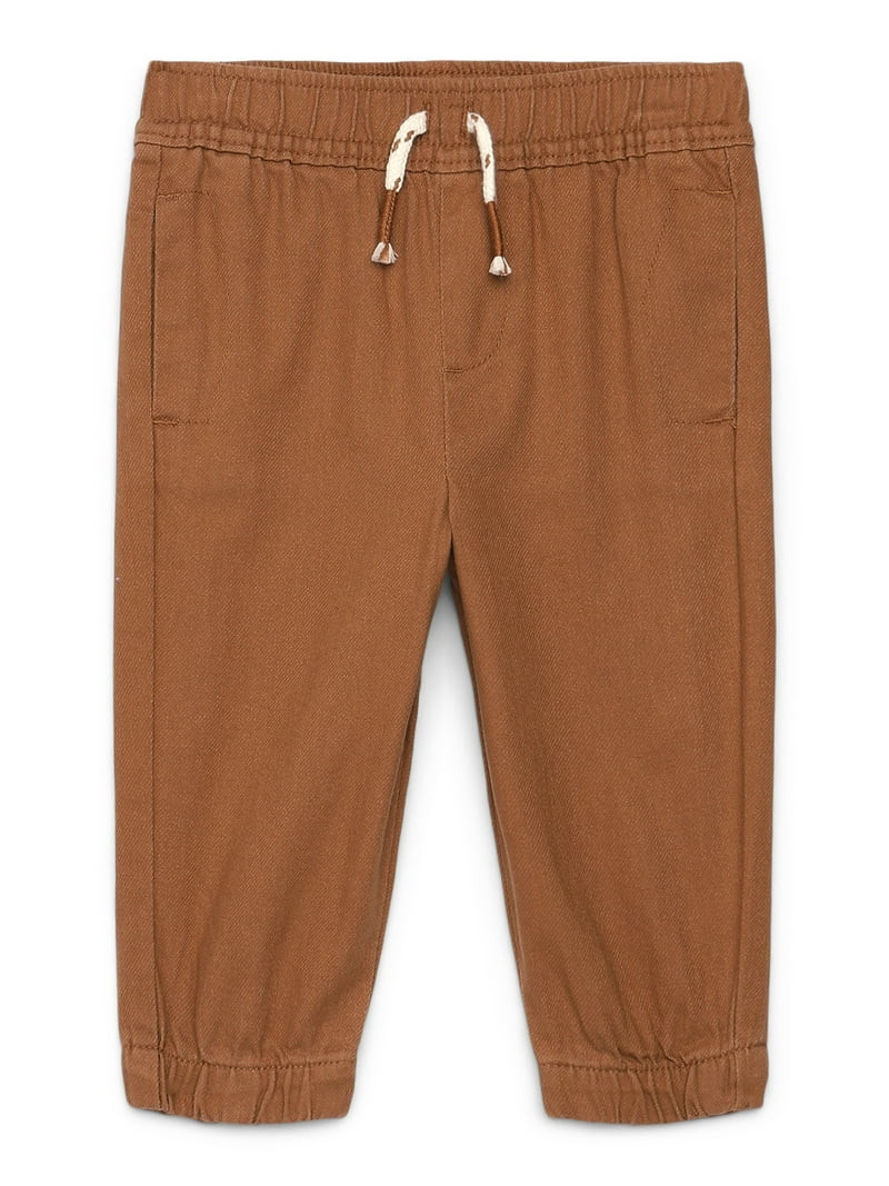 Garanimals Baby Boy Cotton Twill Drawstring Jogger Pants, Sizes 0M-24M | Walmart (US)