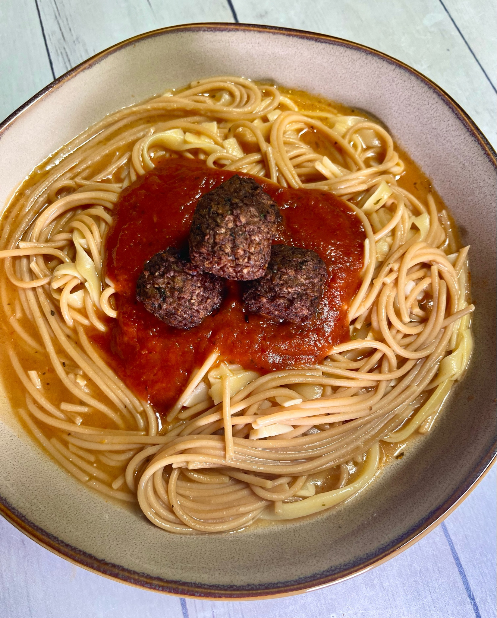 Look at how beautiful this basic marinara and meatball pasta looks in this bowl. Exactly why this is my go-to pasta bowl!

#LTKFindsUnder50 #LTKHome