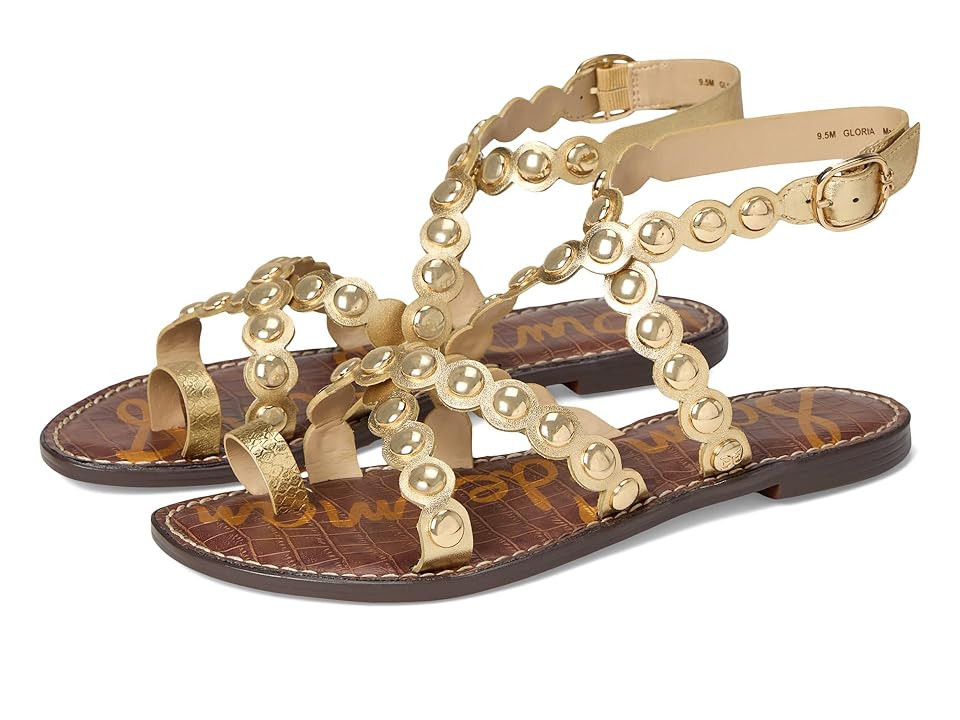 Sam Edelman Gloria Women's Dress Sandals Amber Gold : 6.5 M, Leather | Zappos