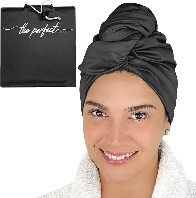 Microfiber Hair Towel Wrap - Ultra-Fine & Silky Smooth - Quick Drying - Absorbent Turban Twist fo... | Amazon (US)