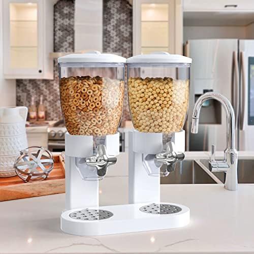 Dual Food Dispenser - Dry Food Dispenser Perfect As A Candy, Nuts, Rice, Granola, Cereal & more Disp | Amazon (US)