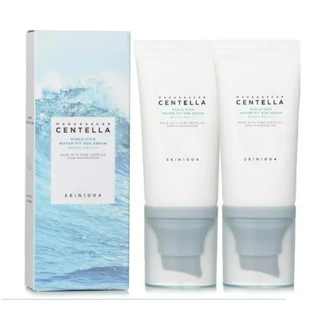 2 PACK - SKIN1004 Madagascar Centella Hyalu-CICA Water-fit Sun Serum SPF 50 PA++++ Organic Sunscreen Moisturizing Sun Protection Essence for All Skin Type 15ml | Walmart (US)