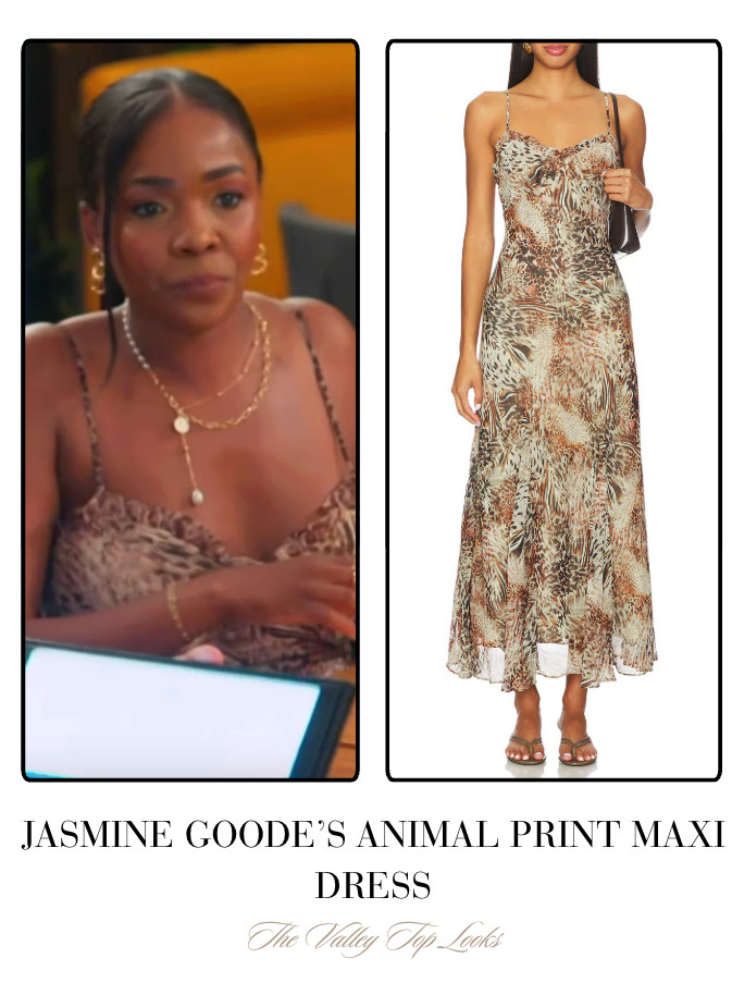 Jasmine Goode's Animal Print Maxi Dress 

 