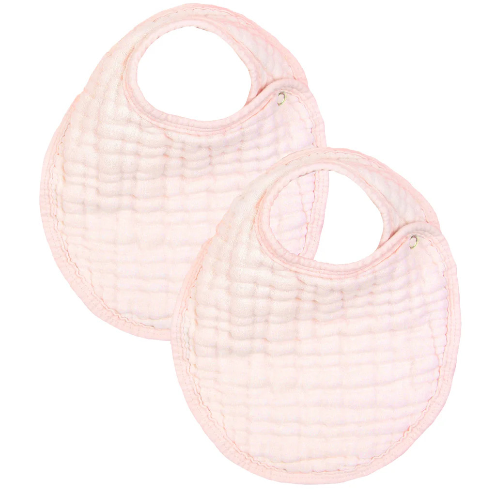 Cloud Muslin™ Bib 2 Pack - Blush | Lou Lou & Company