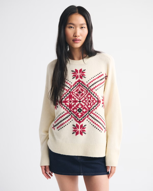 Dad Fairisle Crew Sweater | Abercrombie & Fitch (US)