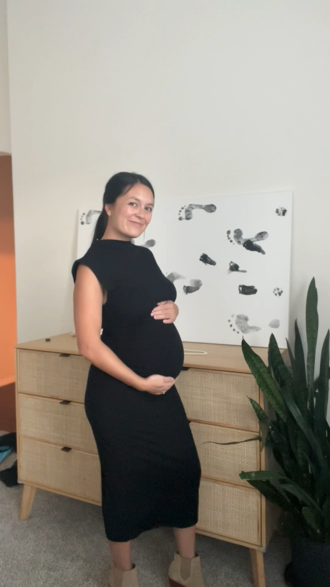 Workwear to happy hour dress from target. Ruched bodycon midi dress. Bump friendly black dress. Little black dress, maternity style. 

#LTKxTarget #LTKStyleTip #LTKBump