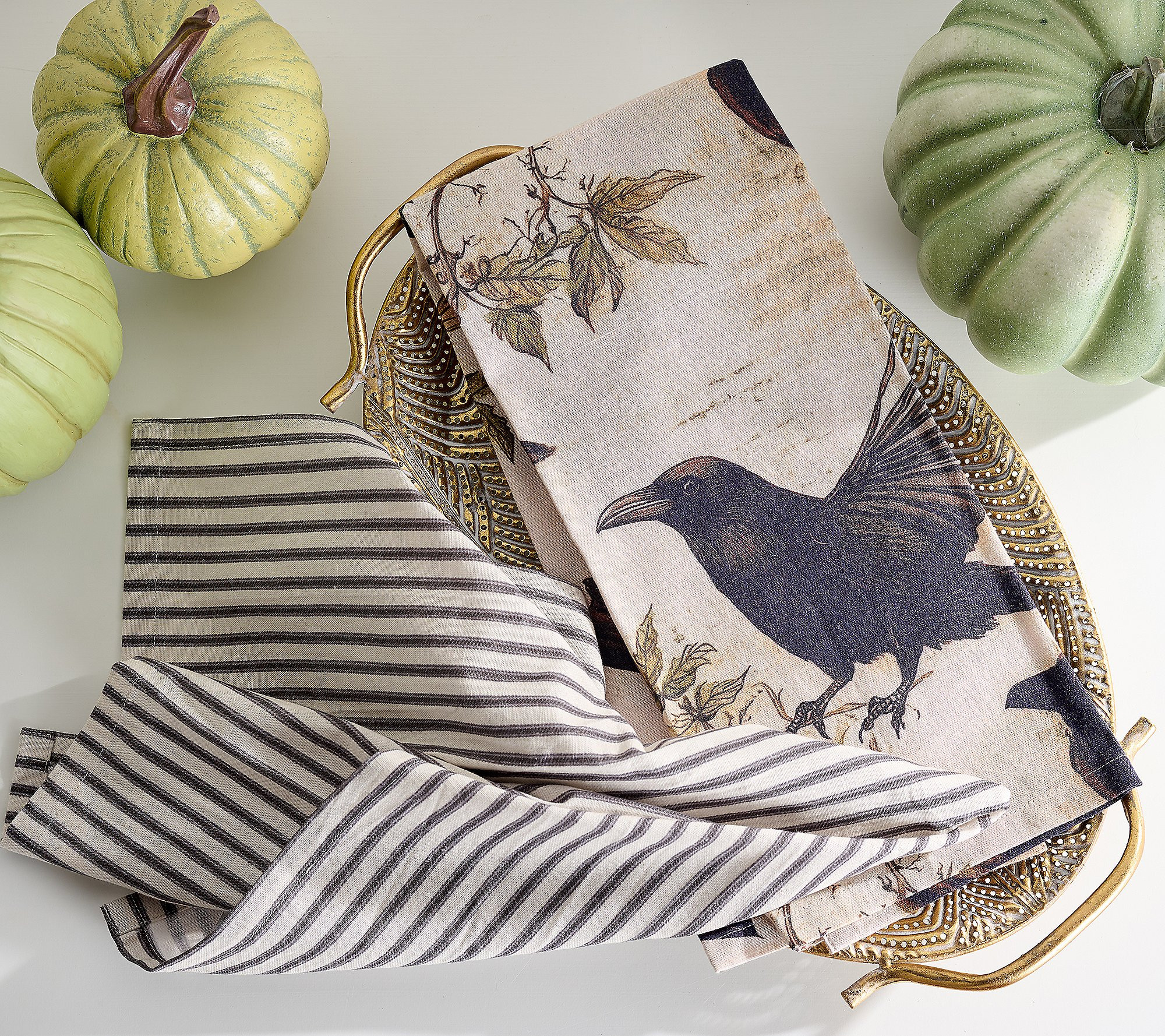 Cozy Cottage Halloween Tea Towel Set | QVC