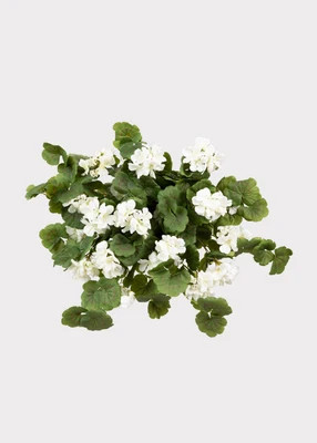 UV Treated Geranium Hanging Bush Outdoor Fake Plants - 27" | Afloral