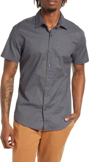 Stretch Riviera Short Sleeve Button-Up Shirt | Nordstrom