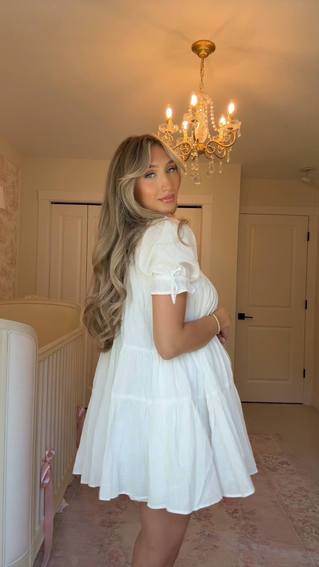 love a flowy white dress, wearing a size xs 🤍 

#LTKStyleTip #LTKBump