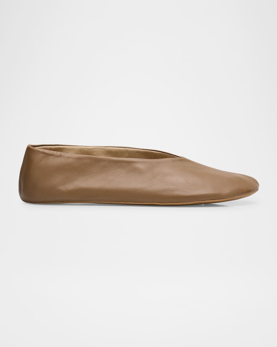 Stella Lambskin Ballerina Slippers | Neiman Marcus