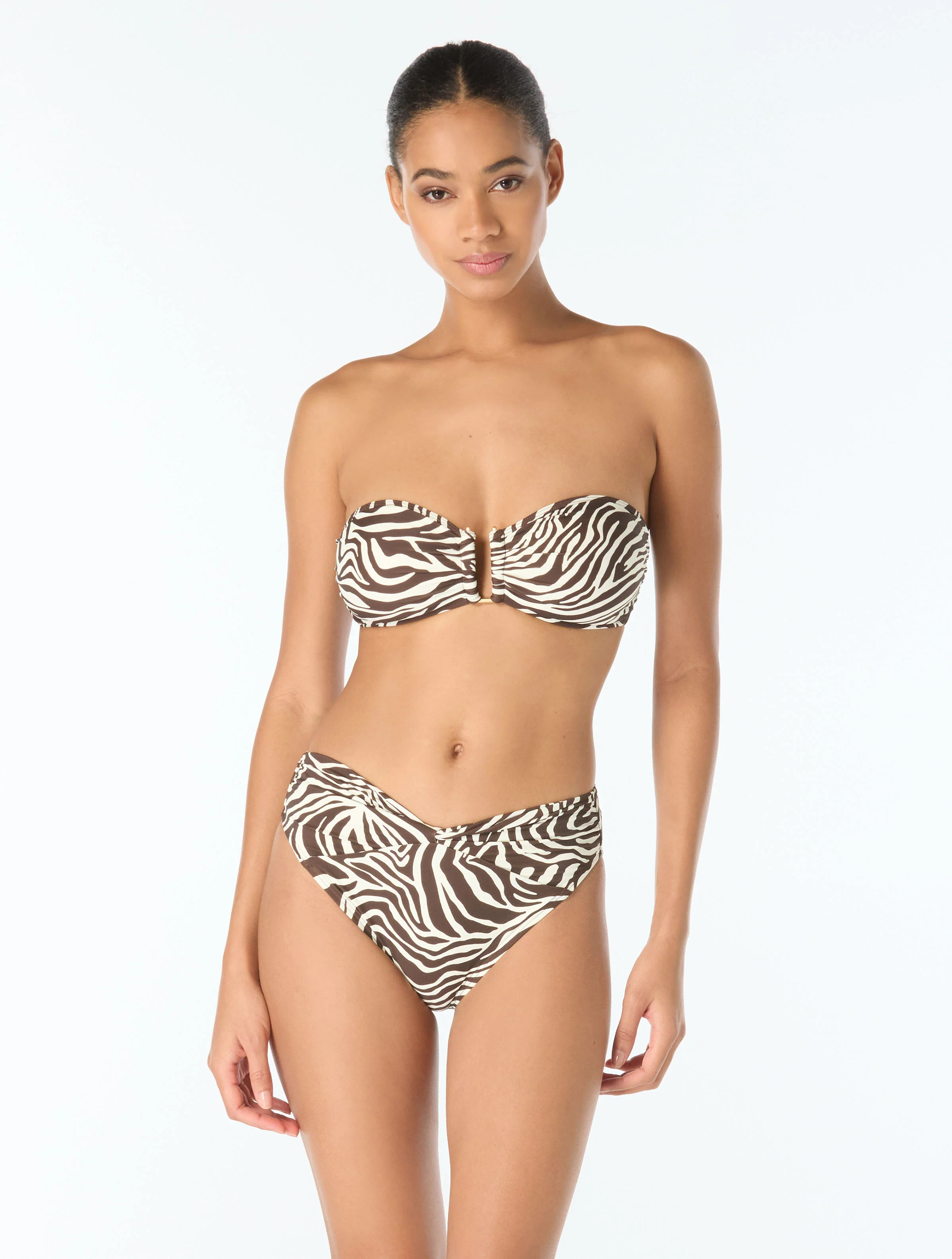 Vince Camuto Bandeau Bikini Top - Mini Zebra | Beach2Ocean