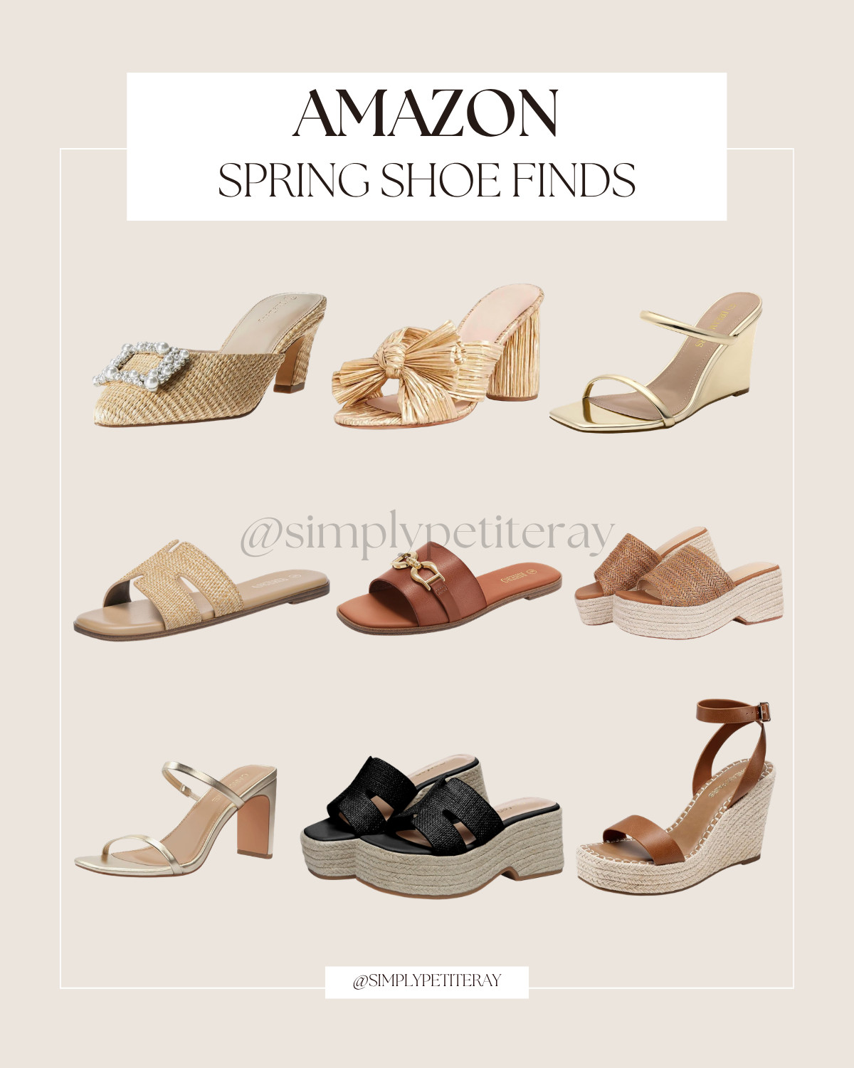 Discover these chic sandals perfect for the spring season. From wedges to espadrilles, you'll find your new favorite pair! 

Amazon spring shoes, spring shoe finds, chic women’s shoes, Amazon footwear, trendy spring shoes, casual stylish shoes, everyday outfit shoes, affordable shoe finds 

 I earn commissions from qualifying purchases.

#AmazonFinds #SpringShoes #ShoeFinds #AmazonStyle #ChicStyle #SpringFashion #AffordableFashion #OOTD
 

 #LTKootd