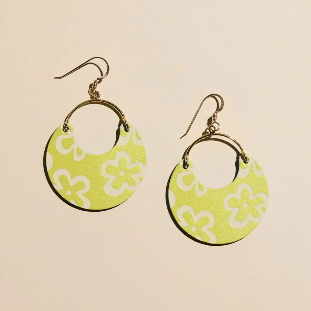 Chartreuse Bloomscape Nina | Nickel and Suede