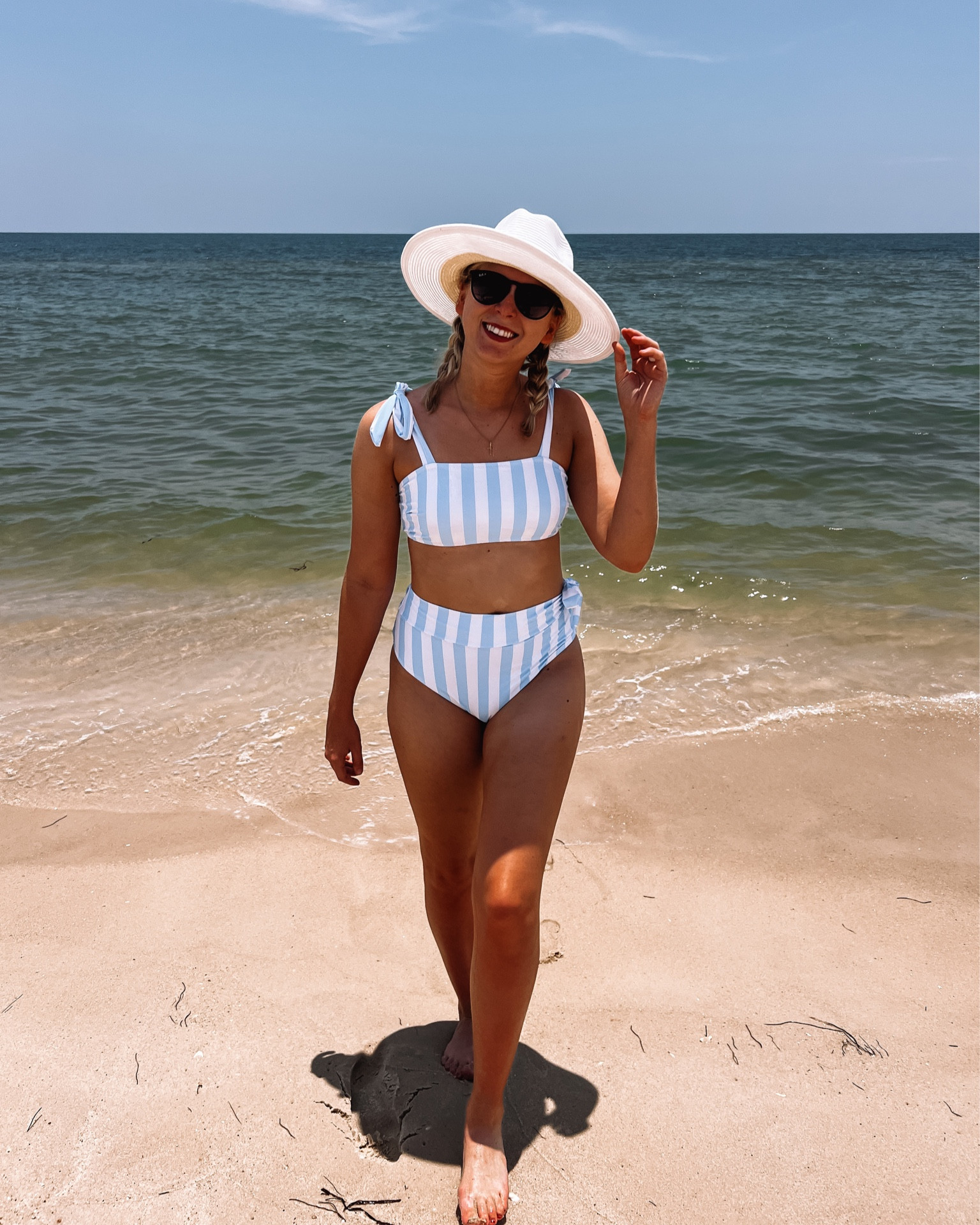 This cute and modest bathing suit set in on sale for only $26!!! Go snag it! 

#LTKFind #LTKunder50 #LTKswim