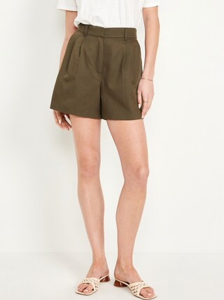 Extra High-Waisted Taylor Trouser Shorts -- 5-inch inseam | Old Navy (US)