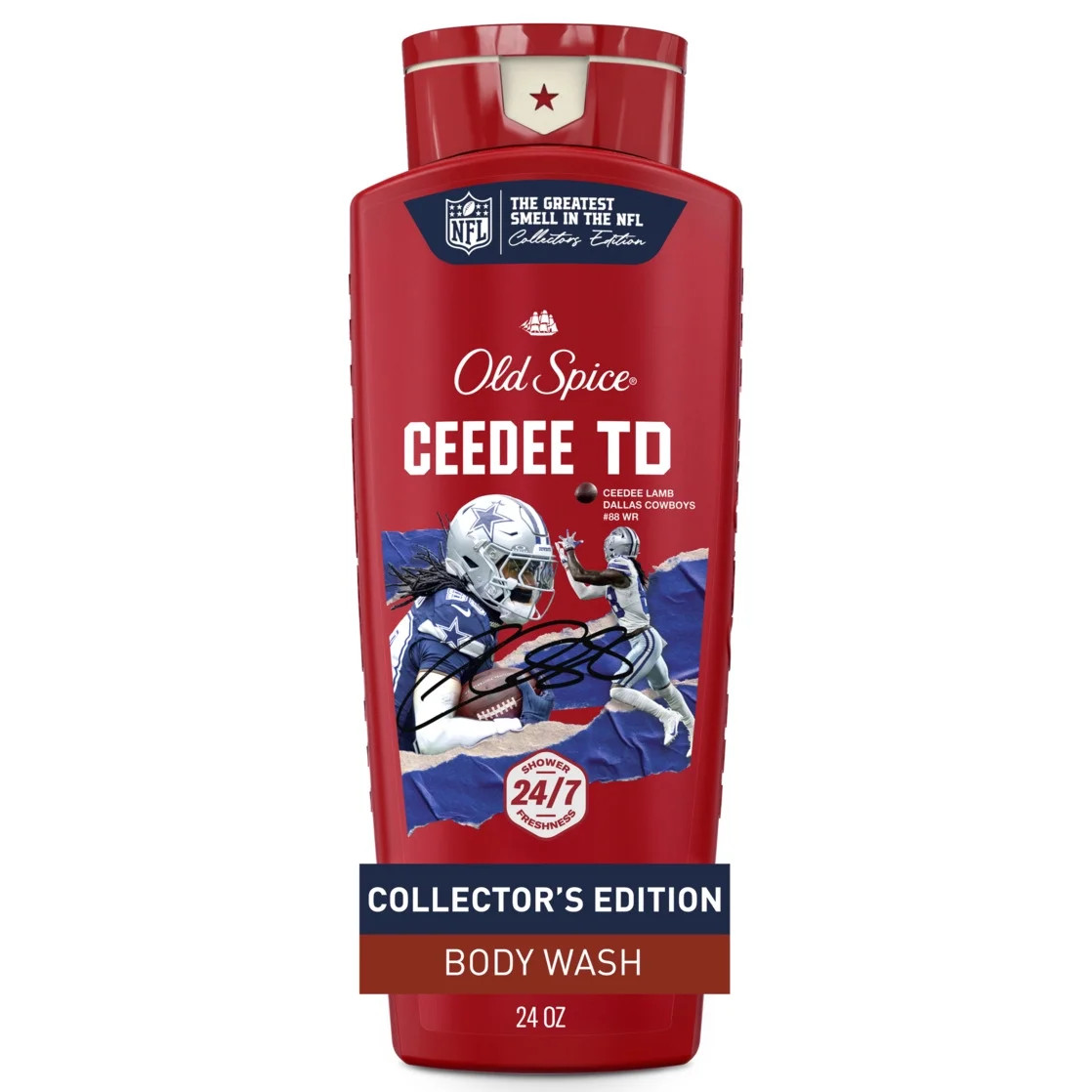 Old Spice Body Wash for Men, NFL Collection, CeeDee Lamb TD, Teak + Toe Taps, 24oz | Walmart (US)